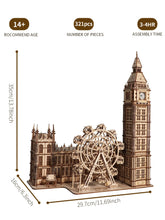 3D Holz-Puzzle - Big Ben mit Uhr